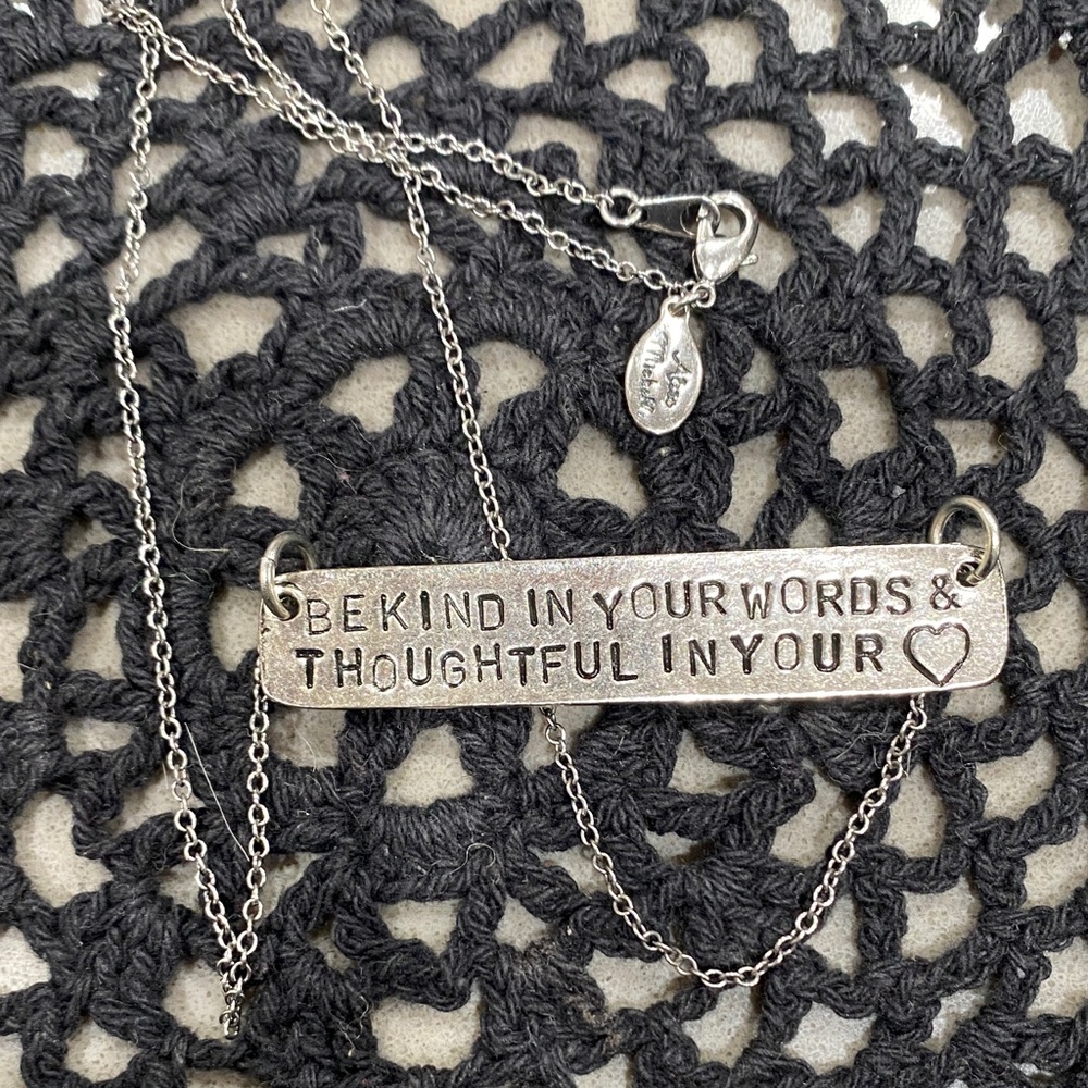NEW alisa michelle necklace be kind in your words